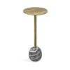 Melene - Side Table - Gray / Gold - Image 3