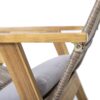 Acacia Wood Cape Woven Wicker Large Lounge Chair With Pillow For Patio, Deck, Yard, Lawn And Garden Seating Wicker (Set of 2) - Teak - Image 22