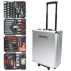 899 Piece Home Repair Tool Set With Rolling Plastic Toolbox, 4 Drawers, General Household Maintenance Kit For Garden, Homeowner, Handyman - Silver - Image 4