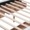 Queen Size Upholstered Platform Bed With Classic Headboard And 4 Drawers, No Box Spring Needed - White - Image 10