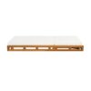 Premium Acacia Wood Lounge Chaise Set With Water Resistant Cushions, Adjustable Recline - Cream / Teak - Image 13