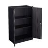 Metal Storage Cabinet With Locking Doors And Adjustable Shelf, Folding Filing Storage Cabinet, Folding Storage Locker Cabinet For Home Office, School, Garage - Black - Image 10