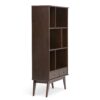Draper - Mid Century Wide Bookcase And Storage Unit - Medium Auburn Brown - Image 4