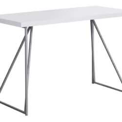 Computer Desk For Home Office Laptop, Contemporary & Modern - White
