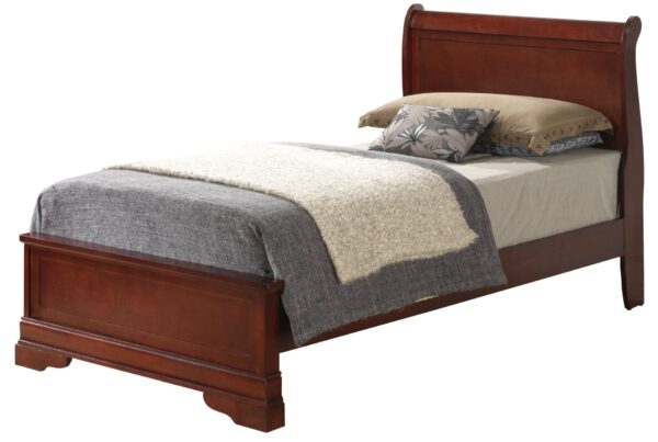 Twin Bed Charming Traditional - Cherry
