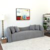 Mason - Mid Century Modern Luxury Tight Back Curvy Couch - Gray - Image 5