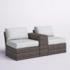 2 Person Seating Set & Cushions - Brown / Gray - Image 2