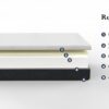 Regen - 8" Twin Long Size Cooling Copper Infused Memory Foam Mattress - White - Image 7