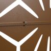 Freestanding Decorative Metal Privacy Screen For Deck Balcony Patio - Brown, Steel, 76" H X 48" W - Image 10