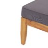 Bianca - Outdoor 3 Seater Sofa Chat Set With Ottoman - Teak - Image 8