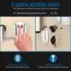 0.82 Cubic Ft Left Open Biometric Wall Safe - Image 8