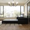 Pull Out Sofa Bed, 3 In 1 Convertible Sleeper Sofa With Nailhead Trim & Rolled Arm, Multi Functional Sofa Bed For Living Room, Bedroom, Apartment, Office - Black - Image 8