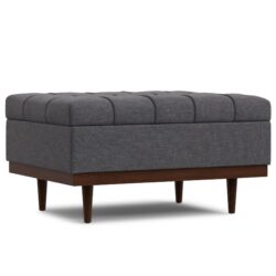 Mariah - Coffee Table Storage Ottoman - Gray
