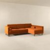 Christian - Sectional Sofa Right Facing - Burnt Orange - Image 3