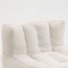 Fluffy Bean Bag Chair, Comfortable Bean Bag For Adults And Children, Super Soft Lazy Sofa Chair With Memory Foam And Ottoman, Indoor Modern Focus Bean Bag Chair For Living Room, Bedroom, Apartment - White - Image 17