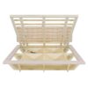 Queen Size Upholstered Hydrualic Platform Floating Bed With LED Light And USB Port - Pink - Image 8