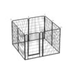 8 Panels Heavy Duty Metal Playpen With Door, Dog Fence Pet Exercise Pen For Outdoor, Indoor - Black - Image 10