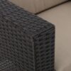 Modern Outdoor Club Chair With Removable Cushions - Brown / Beige - Image 13