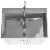 Darwin - Deluxe Laundry Cabinet With Pull-Out Faucet And Stainless Steel Sink - Pure White - Image 4