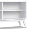 Draper - Mid Century Low Bookcase - White - Image 6