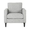 Wendy - Contemporary Arm Chair - Black / Gray - Image 5
