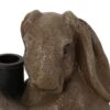 Hand Crafted Rabbit Umbrella Base With Playful Design - Light Brown - Image 10