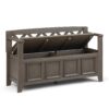 Amherst - Entryway Storage Bench - Farmhouse Gray - Image 3