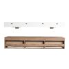 Contemporary Wall Mounted Bathroom Vanity With Dual Resin Sink And Soft Close Drawer - Imitative Oak - Image 18
