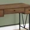 Computer Desk For Home Office, Laptop, Storage Drawers, Transitional - Walnut - Image 3