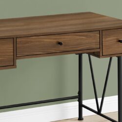 Computer Desk For Home Office, Laptop, Storage Drawers, Transitional - Walnut