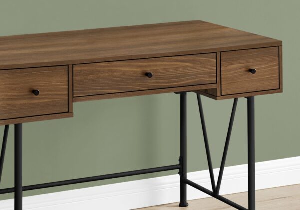 Computer Desk For Home Office, Laptop, Storage Drawers, Transitional - Walnut