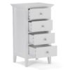 Acadian - Four Drawer Floor Storage Cabinet - Pure White - Image 2