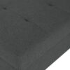 Classic Fabric Ottoman With Birch Wood Legs And High Quality Foam Padding - Dark Gray - Image 9