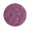 Yolanda - Round Upholstered Accent Ottoman - Purple Floral / Gold - Image 4