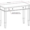 Carlton - Home Office Desk - Dark Tobacco Brown - Image 8