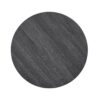Anze - 3 Piece Coffee Table Set Contemporary Oval Wood Shelf - Charcoal - Image 8