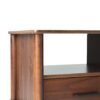 Transitional Solid Wood Spindle Nightstand - Walnut - Image 3