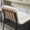 Lahni - Boucle Counter Height Chair - White - Image 3
