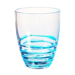 Leading Ware Swirl Acrylic Drinking Glasses (Set of 4) Dof 15Oz Bpa Free - Blue