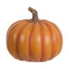 Autumn Resin Pumpkin With Stem, Pumpkin Ornament Decor For Holiday Harvest Festival Fall Festival & Thanksgiving (Set of 2) - Orange - Image 2