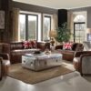Brancaster - Grain Leather Sofa - Brown - Image 7