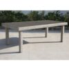 Balcones - Outdoor Furniture, Wicker Rectangular Dining Table - Gray - Image 5