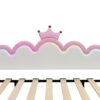 Twin Extending Daybed With LED Lights, Modern Upholstered Princess Daybed With Crown Headboard - Pink - Image 15