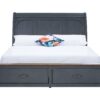 Americana - King Size Sleigh Bed - Blue - Image 2