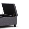 Harrison - Coffee Table Storage Ottoman - Slate Gray - Image 4