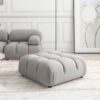 Marcel - Bubble Modular Modern Cocktail Ottoman - Pebble Gray - Image 9