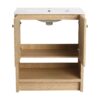 Modern 30" Freestanding Bathroom Vanity With Ceramic Sink And 2 Soft Closing Doors - Oak - Image 15