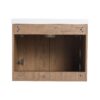 Modern Floating Bathroom Vanity With Resin Sink Soft Close Doors 24" Plywood Design - Imitative Oak - Image 10