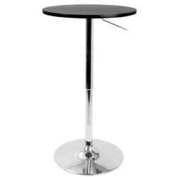 Adjustable Contemporary Bar Table - Black