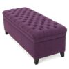 Juliana - Storage Ottoman - Purple - Image 5